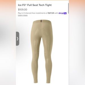 Ice Fil Full Seat Tech Tight Equestrian Pants from Kerrits